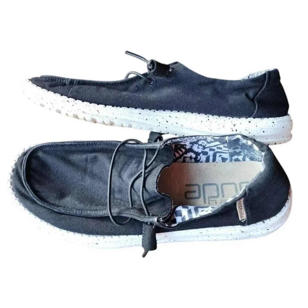 Hey Dude Wendy Size 9 Black Odyssey EU 40 WASHABLE Comfort